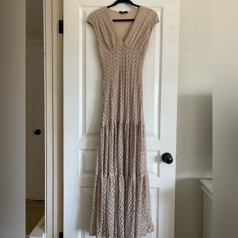Sky drop waist maxi dress